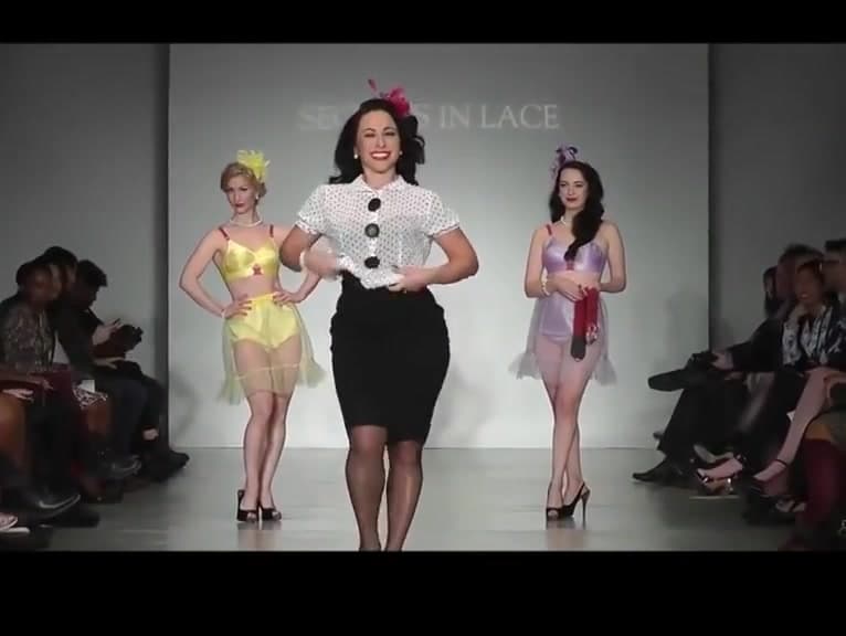 Desfile lingerie vintage deliciiosas