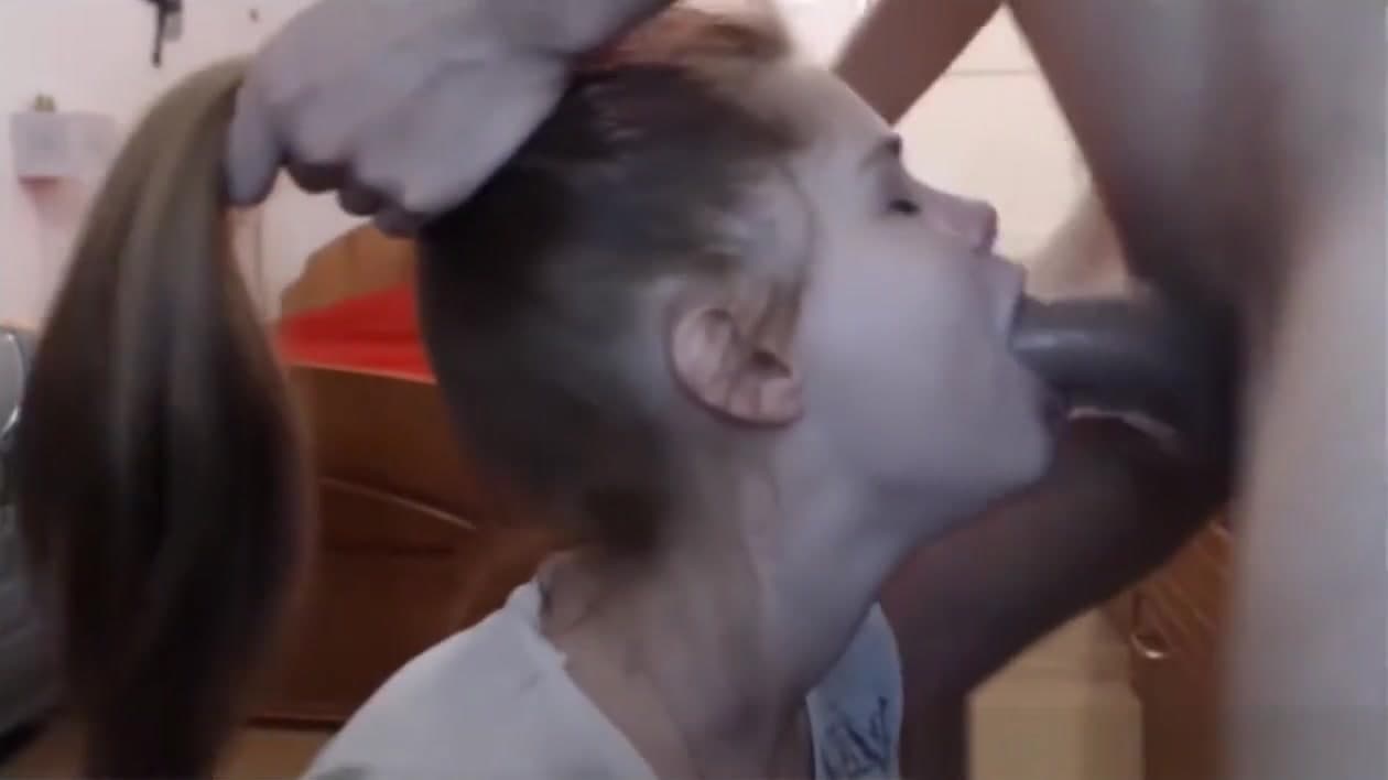 18 Years Old Petite teen 18+ Gets A Facial Blowjob
