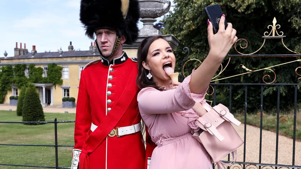Sofia Lee & Danny D in Stroking The Guards Post - BRAZZERS