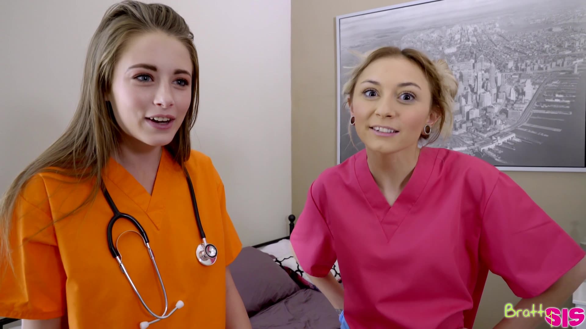 BrattySis - Step sister Nurse