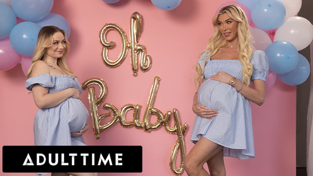 ADULT TIME - Horny Pregnant Besties Rylee Blake T-Girl Aubrey Kate Threesome WIth Cheating Hubby