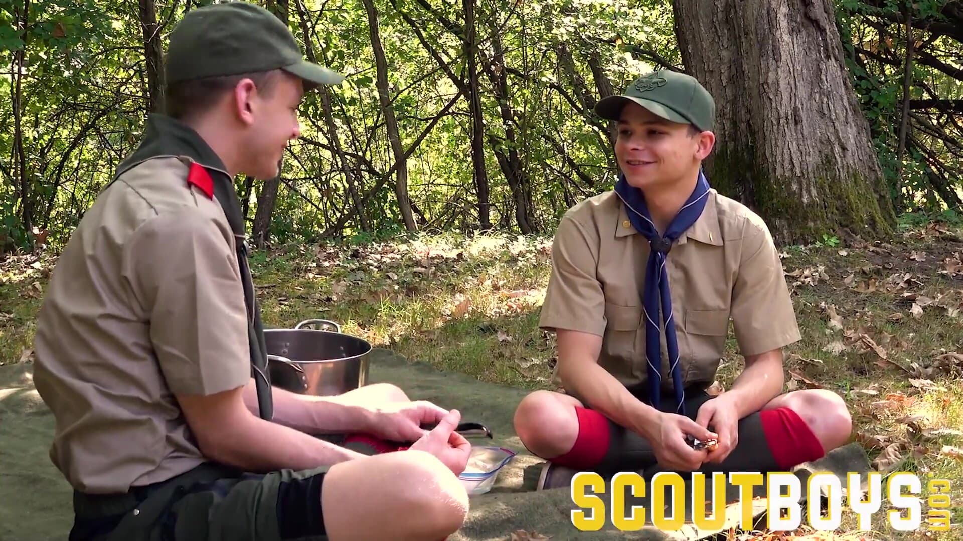 ScoutBoys Sexy scouts in uniform fuck raw outside